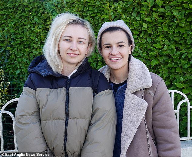 Ukrainian friends Yuliia Askarova, 30, and Mariia Sameniva, 27, who both work as baristas and live together near the hotel said they were left terrified in their home as the riot erupted