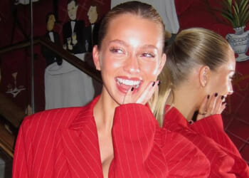 Lando Norris' stunning Wag Magui Corceiro flashes bra in elegant red outfit as she celebrates 23rd birthday