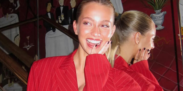 Lando Norris' stunning Wag Magui Corceiro flashes bra in elegant red outfit as she celebrates 23rd birthday