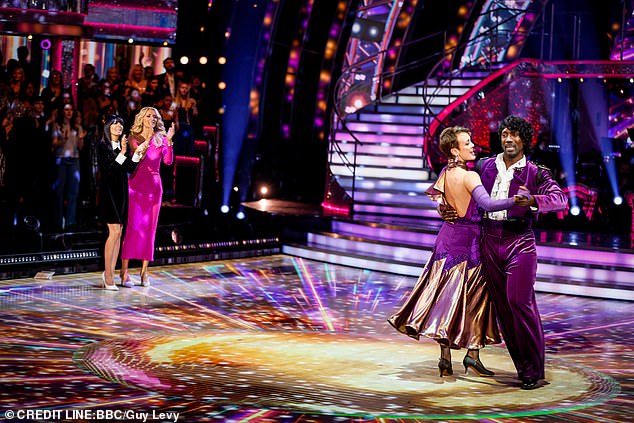 The retired footballer, who achieved his highest score of the competition on Saturday, said he had ‘absolutely loved’ his time on the show