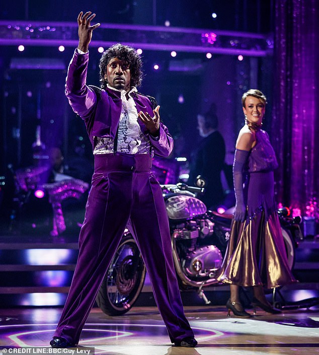 Hasselbaink told the judges he 'was actually quite happy to dance again because I wanted to do better than my previous one'