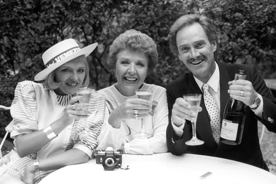 Noele Gordon, Jane Rossington, and Tony Adams reunited on Jane and Tony's Italian honeymoon.
