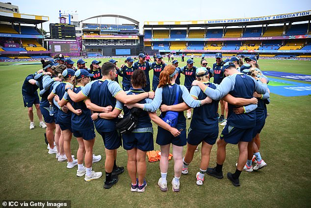 Indian Police have reportedly taken a 30-year-old man into custody over the alleged attack (pictured is the Australian Women's Cricket Team and coaching and support staff in India)