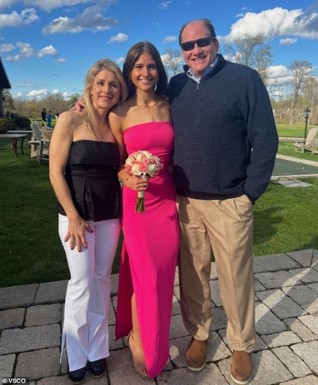 The suspect's high-flying lawyer father Lee Janiczek is pictured here with Dalton's sister