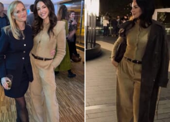 Michelle Keegan looks incredible posing with Hollywood superstar Reese Witherspoon and raves 'when two geniuses collide'