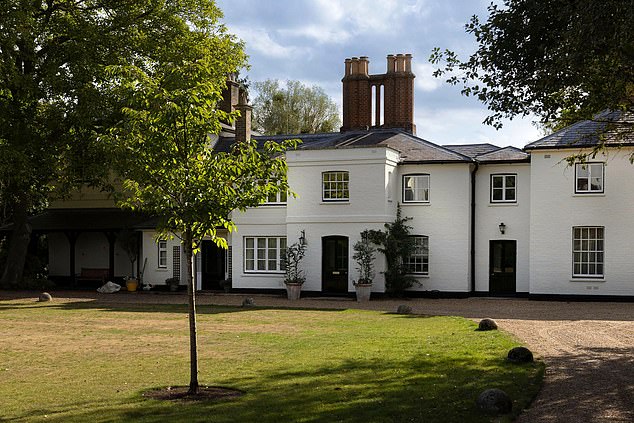 FROGMORE COTTAGE: Andrew is looking to move into the Duke of Sussex's old residence, Frogmore Cottage (pictured), which sits just under three miles away from Windsor Great Park