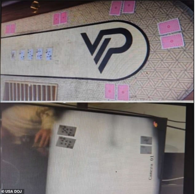 The mafia allegedly used X-ray tables (pictured) and high-tech contact lenses to read people's cards during the high stakes poker games