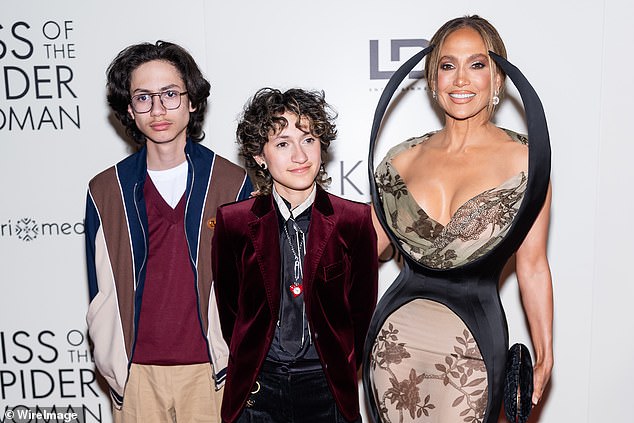 The performer recently made a rare red carpet appearance with both Max and Emme earlier this month as they supported their famous mom at the premiere of her latest movie Kiss Of The Spider Woman (seen above)