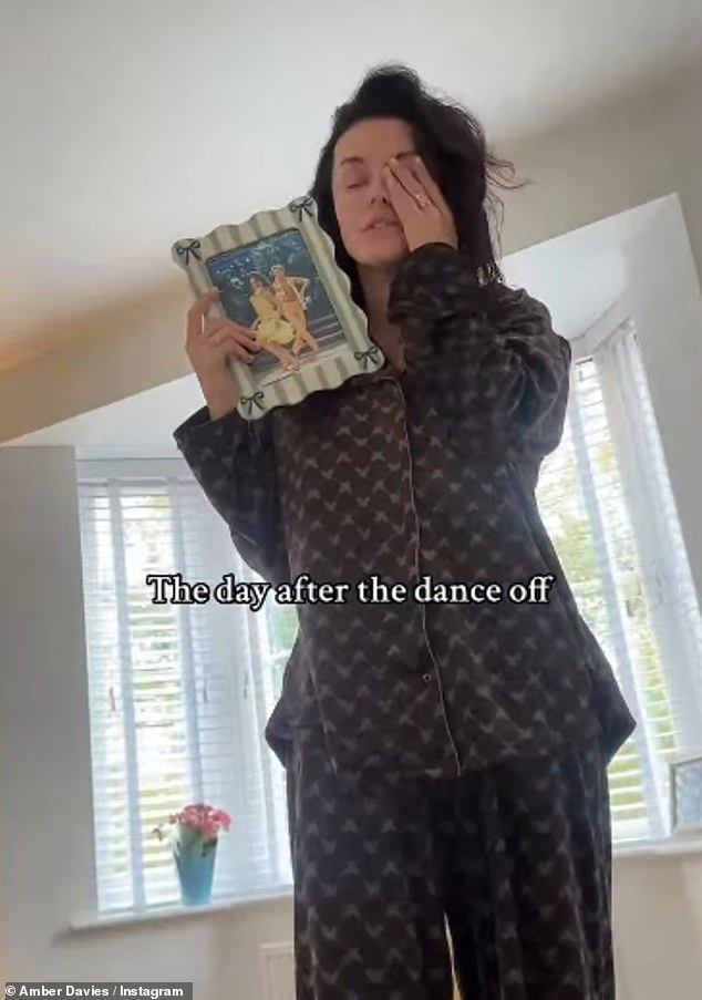 In the clip, she posed over a voice-over that said: 'I woke up this morning and I felt like absolute garbage, for anyone who wants to know what garbage is, that is French for trash'