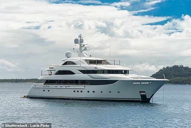 The most expensive catamarans and superyachts can spiral upwards in price to £100,000 a day (stock)