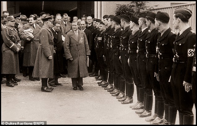Edward during a tour of a German car factory. Edward reportedly enjoyed the trip because 'it represented a change of scenery and an opportunity to be feted on the international stage'