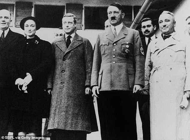 The Duke and Duchess of Windsor at Hitler's retreat in Bavaria, where a meeting was held