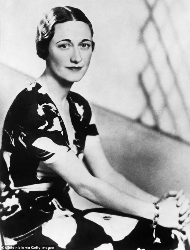 Wallis in 1936, the year in which Edward abdicated the throne so he could marry the divorcee