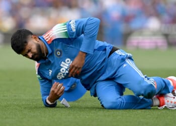 India cricket ace rushed to hospital with internal bleeding after freak injury taking catch that 'could have been fatal'