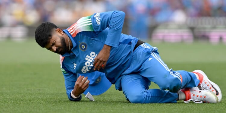 India cricket ace rushed to hospital with internal bleeding after freak injury taking catch that 'could have been fatal'