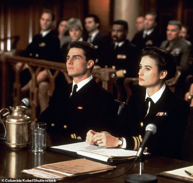 Moore - who was reportedly paid $2M - admitted: 'I was going to be in a military uniform, and probably overly anticipated and started working out and trying to get in shape even before she was born'