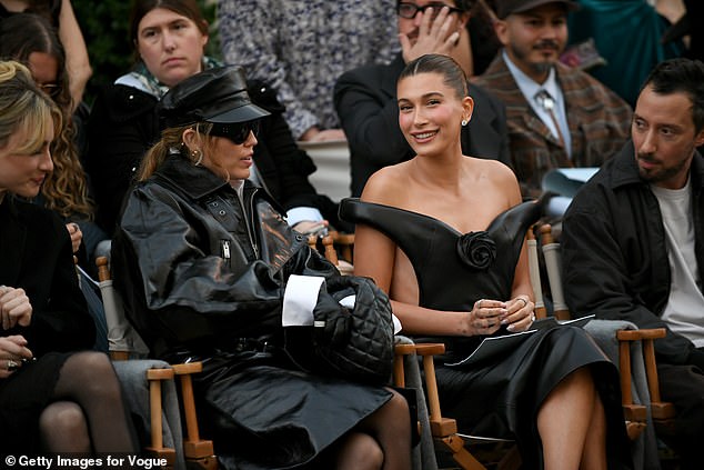 She was seen chatting it up with Hailey