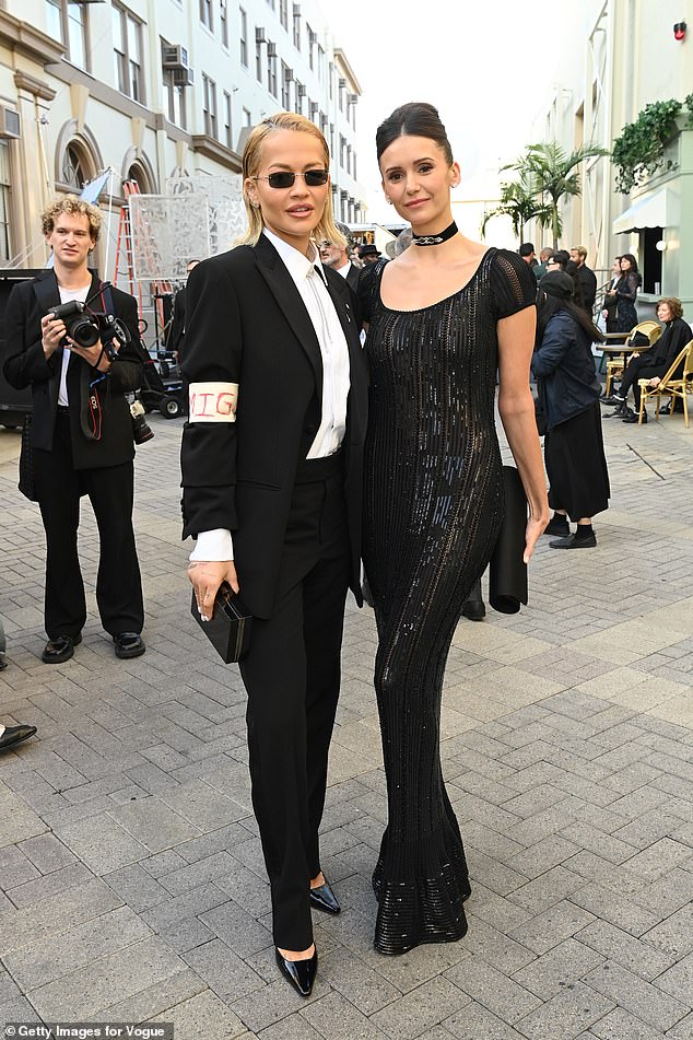 The hitmaker was joined by Nina Dobrev, who took inspiration from the iconic Hollywood favourite Audrey Hepburn with her look