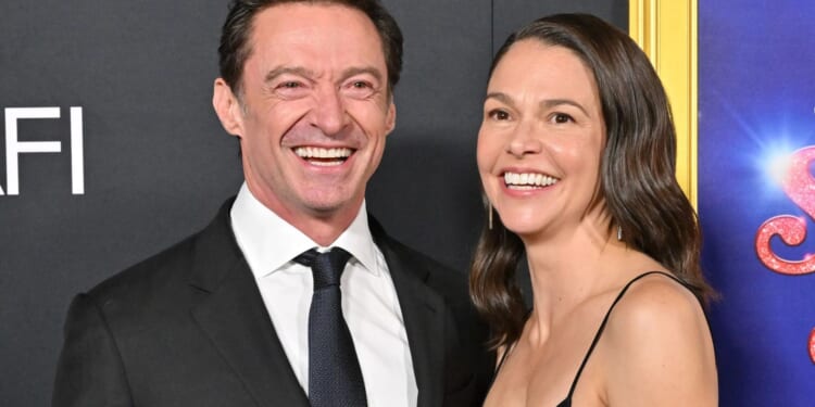 Hugh Jackman, 57, makes red carpet debut with girlfriend Sutton Foster, 50, after split from wife