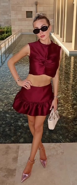 A second part of the clip showed Liam taking pictures of Kate, giving her direction over her poses as she modelled a red mini dress