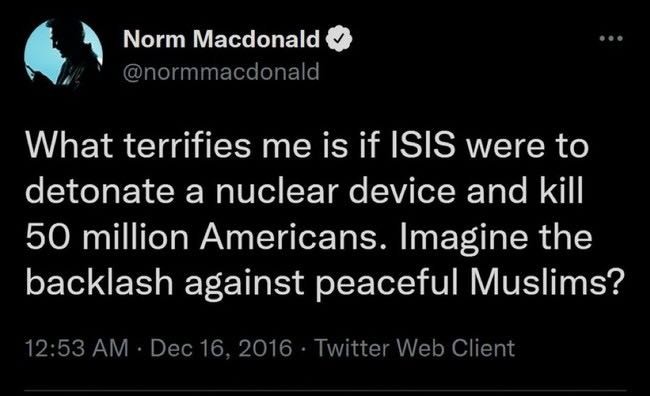 The Norm Macdonald Candidate – HotAir
