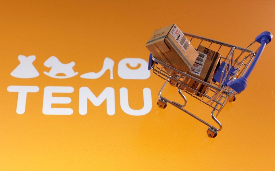 : Illustration shows Temu logo