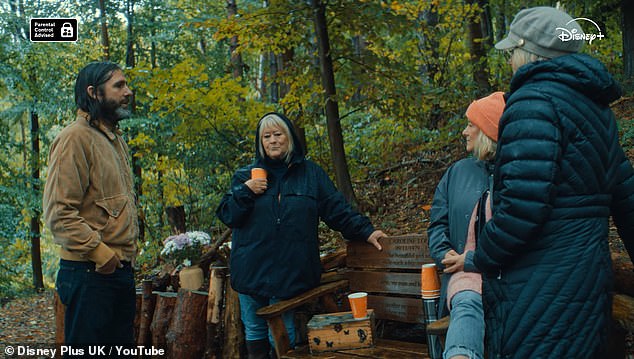 Christine, who filmed the two-part series with the streamer to investigate the months before Caroline died, says she experiences 'different moods' when visiting the special spot