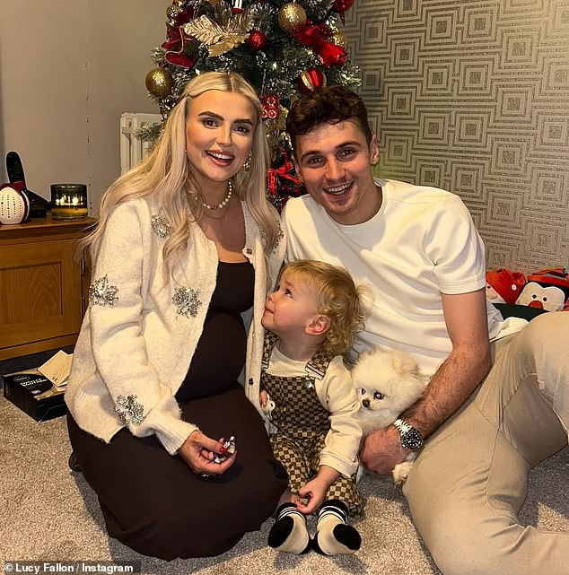 Lucy also shares two-year-old Sonny with footballer Ryan Ledson