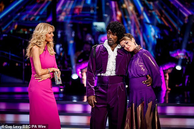 Jimmy Floyd Hasselbaink was voted off during Sunday¿s dance-off