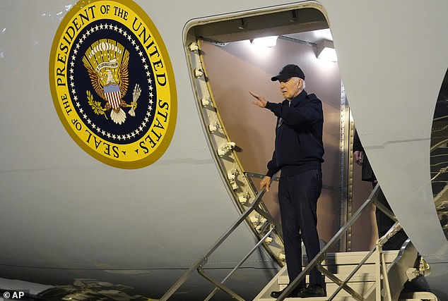 President Joe Biden is captured exiting Air Force One at Dover Air Force Base on July 17, 2024 after contracting COVID-19. He would go to his Rehoboth Beach house where he would decide to abort his presidential bid - and then endorse Vice President Kamala Harris