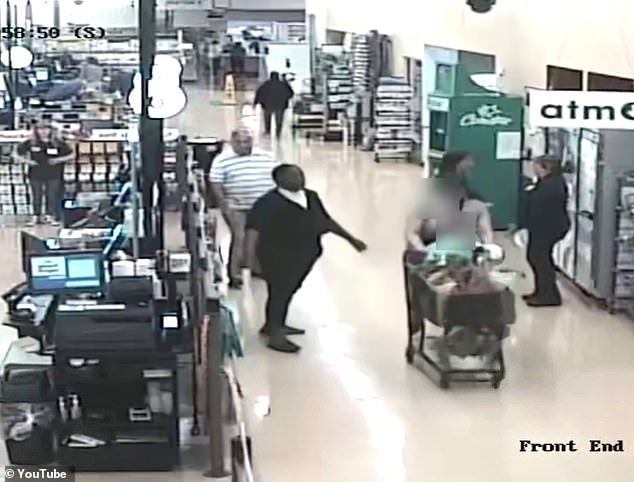 Surveillance footage showed that as Margot wheeled them past, Ellis - holding the knife in her right hand - stopped in her tracks, turned around, and followed them