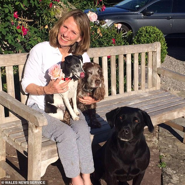 He lives with his ex-ballerina wife and mother-of-three Mrs Prest (pictured) at their sprawling countryside home overlooking the River Wye and the Forest of Dean