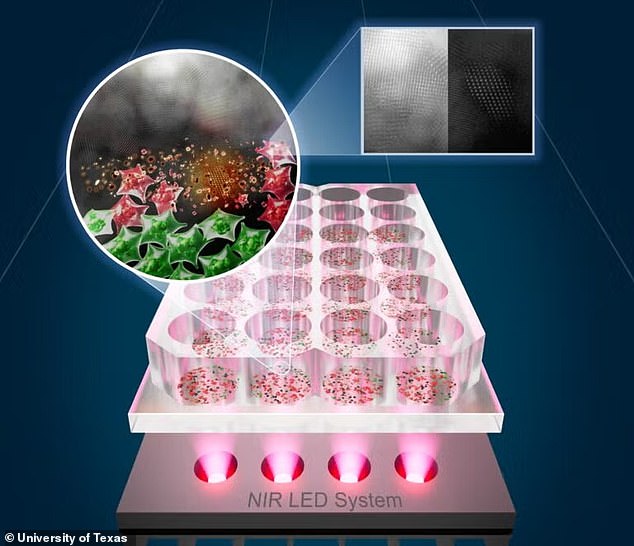 The above is an image issued by the university that demonstrates how the treatment works