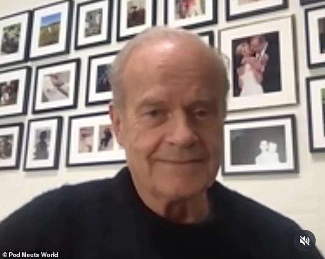 The 70-year-old Frasier producer-star announced his baby news while appearing on Monday's episode of Pod Meets World