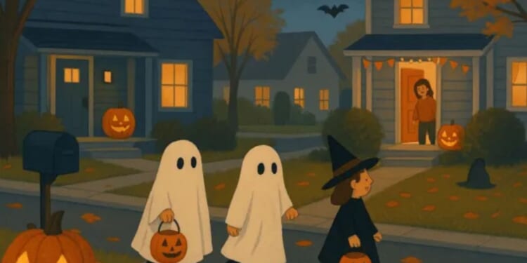 Only those with the sharpest eyes can spot the 4 spooky differences in this Halloween brainteaser