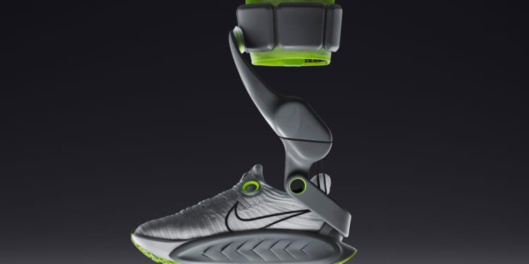 Nike unveils ROBOT trainers that make you run faster by giving you 'second set of calf muscles'