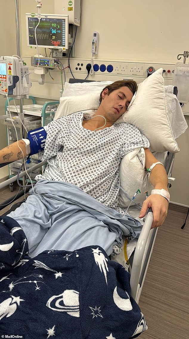 Sam, who was rushed to the Resuscitation Department, explained how doctors were shocked by his initial test results, which highlighted the severity of his condition