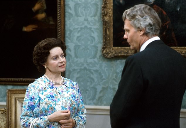 Prunella Scales portraying the Queen in A Question of Attribution