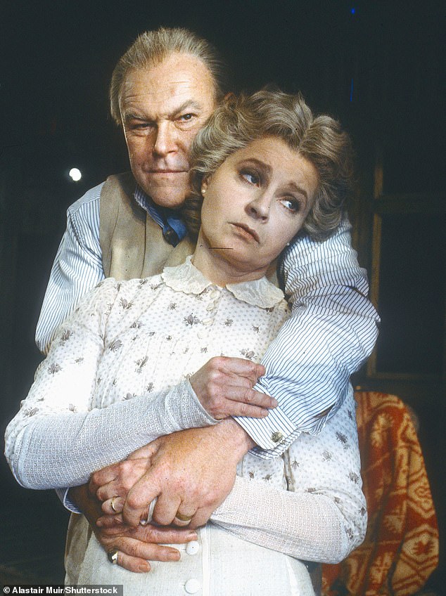 Prunella and husband Timothy West performing in play A Long Day's Journey Into Night in 1991
