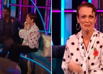 Emotional moment Strictly's Lauren Oakley breaks down in tears live on TV after being booted off show