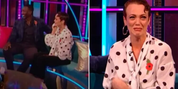 Emotional moment Strictly's Lauren Oakley breaks down in tears live on TV after being booted off show