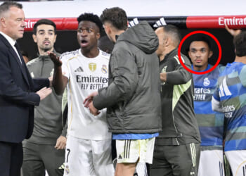 Trent Alexander-Arnold reaction to Vinicius Jr row goes viral as eagle-eyed fans say he 'discovered the real El Clasico'