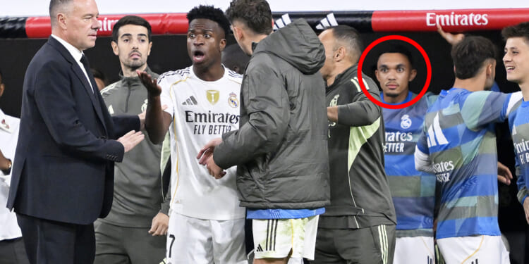 Trent Alexander-Arnold reaction to Vinicius Jr row goes viral as eagle-eyed fans say he 'discovered the real El Clasico'