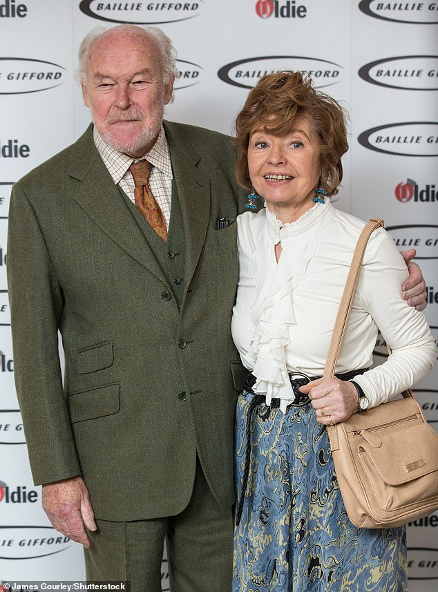 Prunella Scales with husband Timothy West in 2016. The pair met on the set of 1961 BBC costume drama She Died Young