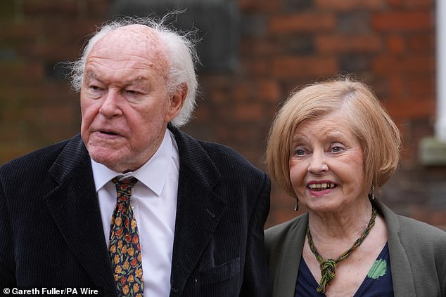 Scales pictured with Timothy West, in May 2024. West predeceased her in November last year