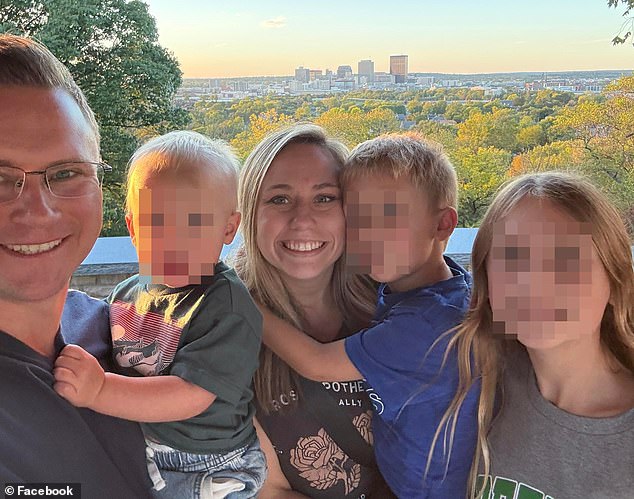 The Prichards have three children together in Huber Heights, who they posted about online