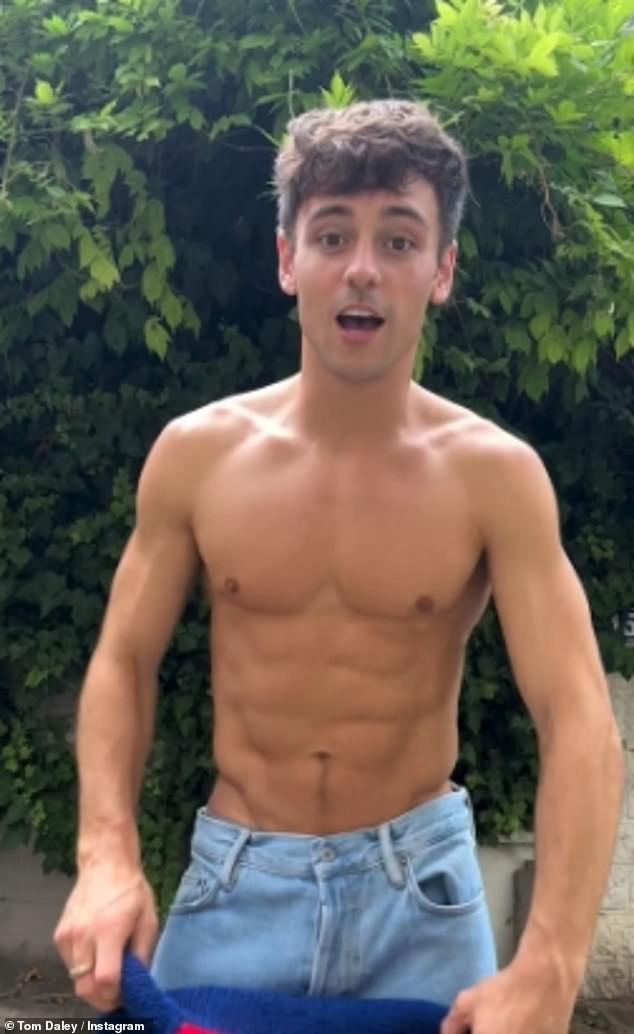 Tom, who has an impressive six-pack, admitted he now finds going to the gym 'intimidating' but still goes because he wants to maintain his athlete physique