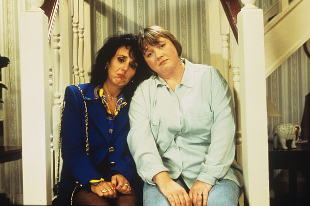 Speaking at the Variety Club Showbusiness Awards she admitted: 'Pauline is not too well after being diagnosed with dementia a while ago. She's not okay now' (pictured in Birds Of A Feather)