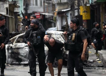 'Bodies strewn across streets' after huge police operation in Rio de Janeiro's favelas as 2,500 cops storm gang's HQ