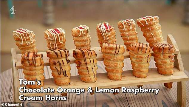 Patisserie week saw the semi-finalists make cream horns (seen), glass domes and showstopping macarons but only three made it through